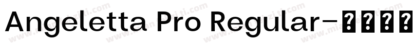 Angeletta Pro Regular字体转换